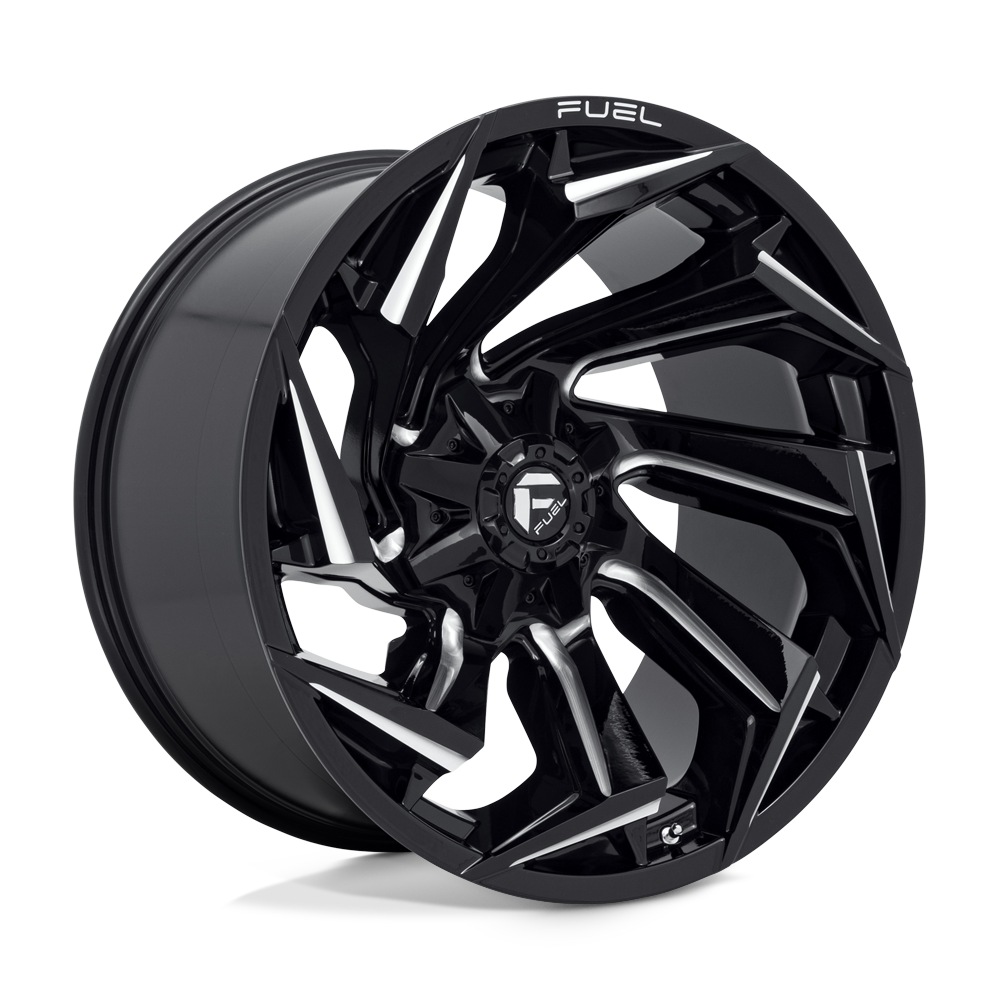 22x12 Fuel D753 REACTION Gloss Black Milled Wheel 8x170 (-44mm)