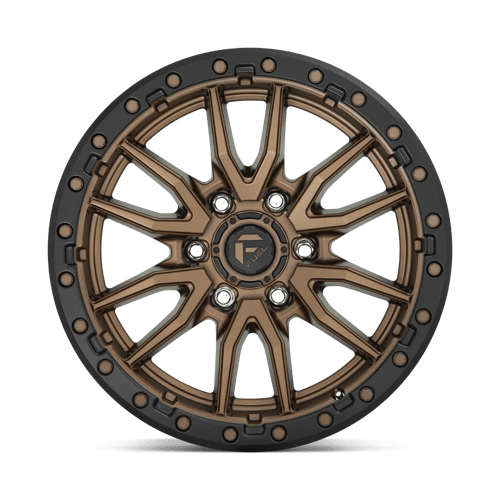 18x9 Fuel Off-Road D681 Rebel Matte Bronze Black Bead Ring Wheel 6x4.5 (1mm)