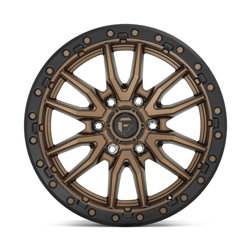 17x9 Fuel Off-Road D681 Rebel Matte Bronze Black Bead Ring Wheel 6x4.5 (1mm)