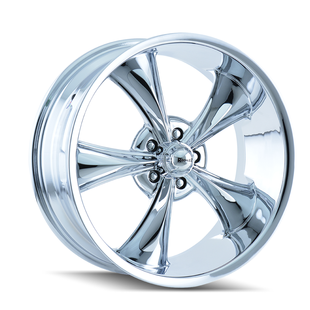 20x10 Ridler 695 Chrome Wheel 5x4.5 (0mm)