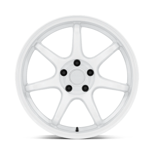18x8.5 Rotiform RC208 BPU Gloss White Wheel 5x4.5 (35mm)
