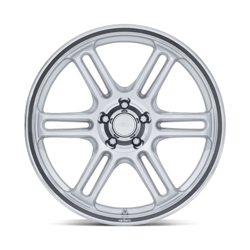19x10.5 Rotiform RC209 RPS Matte Silver W/ Diamond Cut Lip Wheel 5x120 (35mm)
