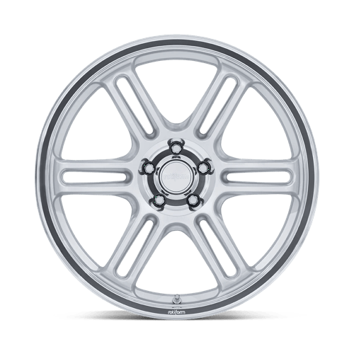 19x9.5 Rotiform RC209 RPS Matte Silver W/ Diamond Cut Lip Wheel 5x112 (30mm)