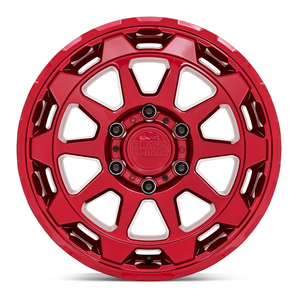 18x9 Black Rhino Rotor Candy Red Wheel 6x120 (12mm)