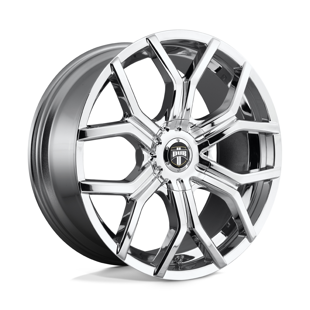 22x9.5 DUB S207 ROYALTY CHROME PLATED Wheel 6x135/6x5.5 (30mm)