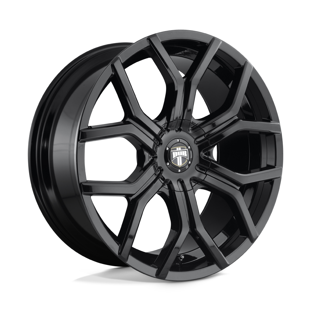 22x9.5 DUB S208 ROYALTY GLOSS BLACK Wheel 6x120/6x132 (30mm)