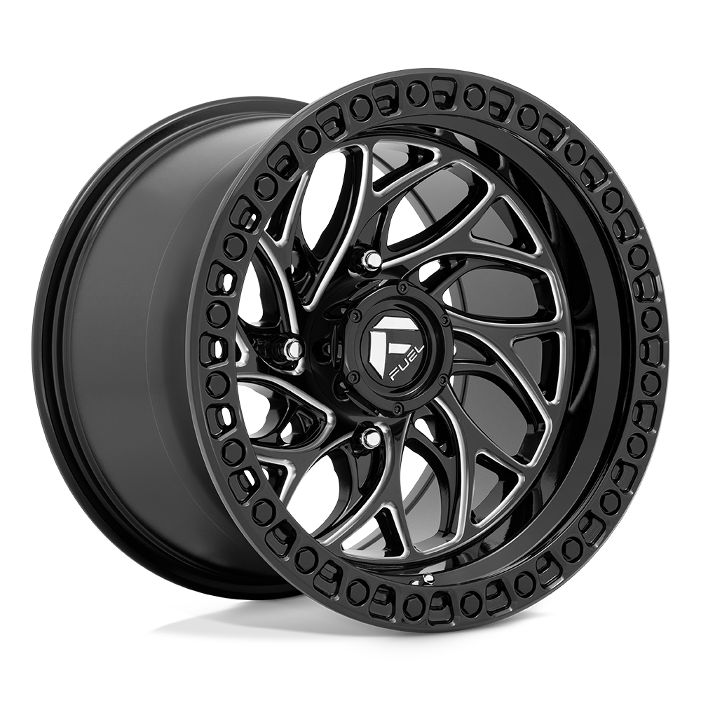 15x10 Fuel UTV D741 Runner Gloss Black Milled Wheel 4x137 (0mm)