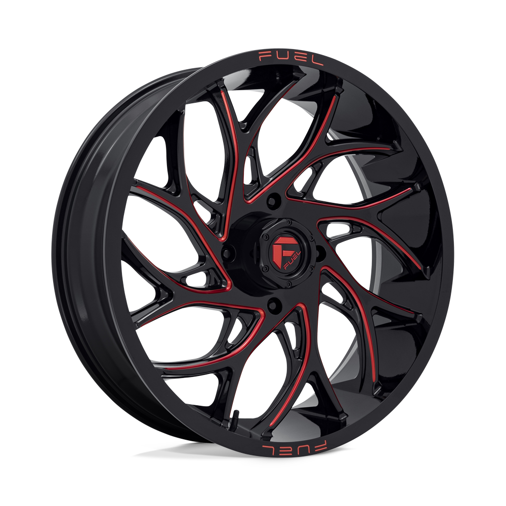 22x7 Fuel UTV D779 RUNNER UTV Gloss Black Milled Candy Red Wheel 4x156 (0mm)