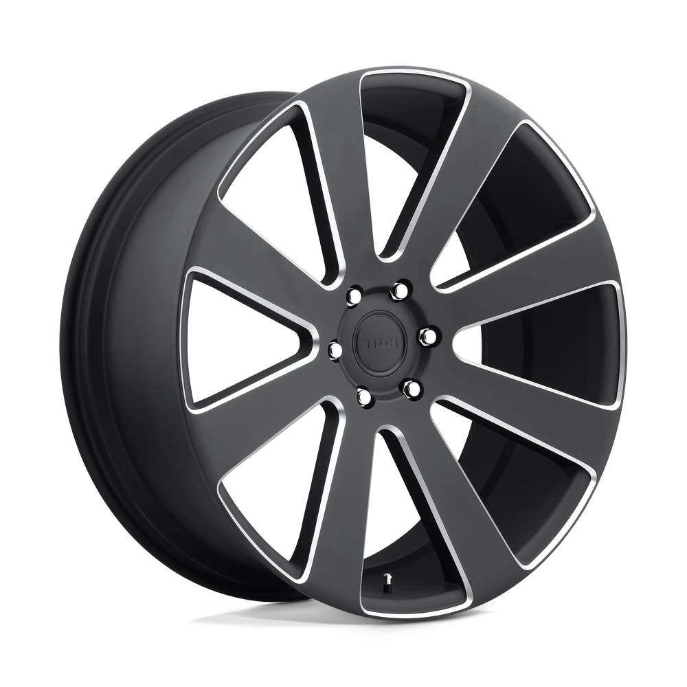24x10 DUB S187 8-BALL MATTE BLACK MILLED Wheel 6x5.5 (20mm)