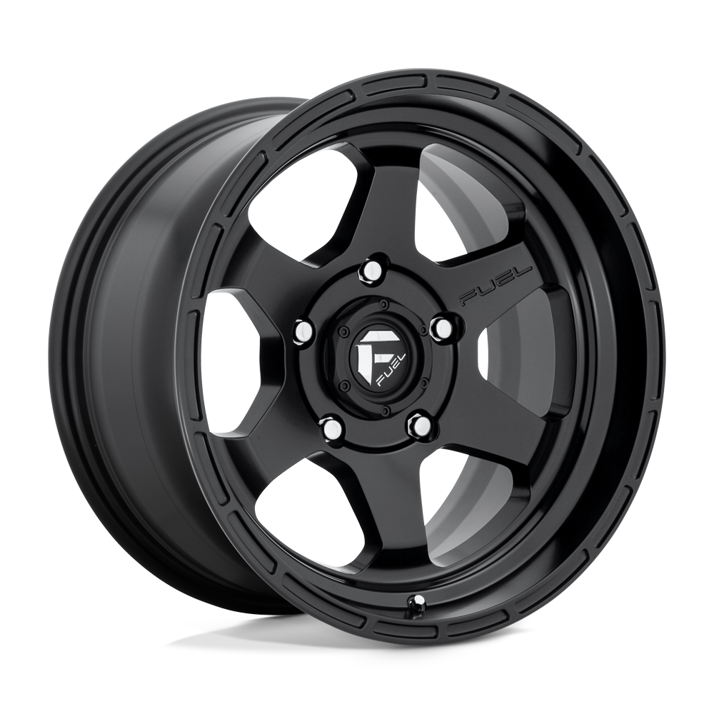 20x9 Fuel D664 SHOK MATTE BLACK Wheel 5x5 (1mm)