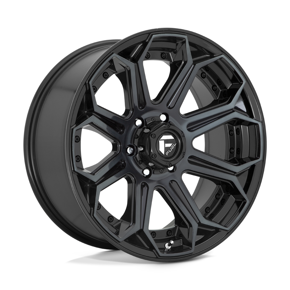 20x9 Fuel D704 SIEGE GLOSS MACHINED DOUBLE DARK TINT Wheel 8x170 (1mm)