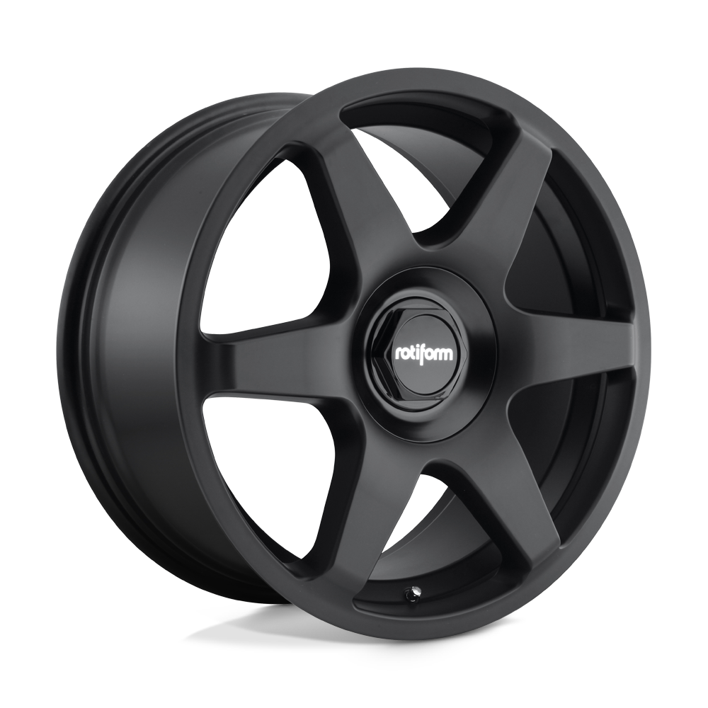 18x8.5 Rotiform R113 SIX MATTE BLACK Wheel 5x100/5x112 (45mm)