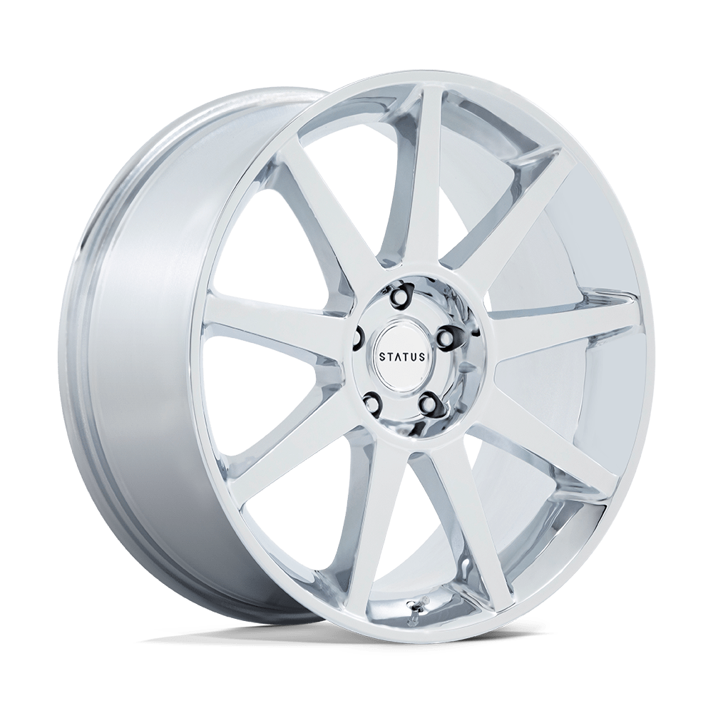 22x9.5 Status Mammoth Chrome Wheel 5x120 (30mm)