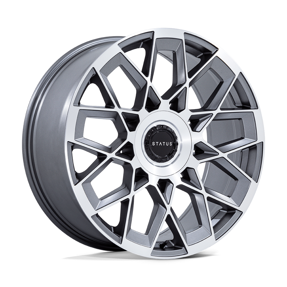 22x9.5 Status ST005 Matrix Anthracite Mirrored Wheel Blank (20mm)