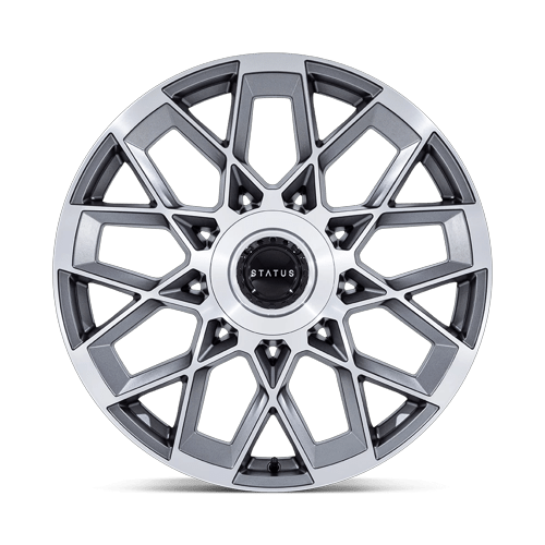 22x9.5 Status ST005 Matrix Anthracite Mirrored Wheel 6x5.5 (20mm)