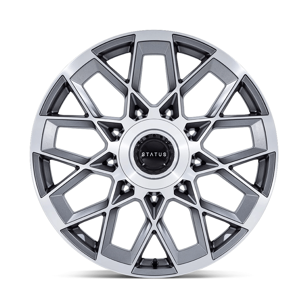 24x10 Status ST005 Matrix Anthracite Mirrored Wheel 5x112/5x120 (20mm)