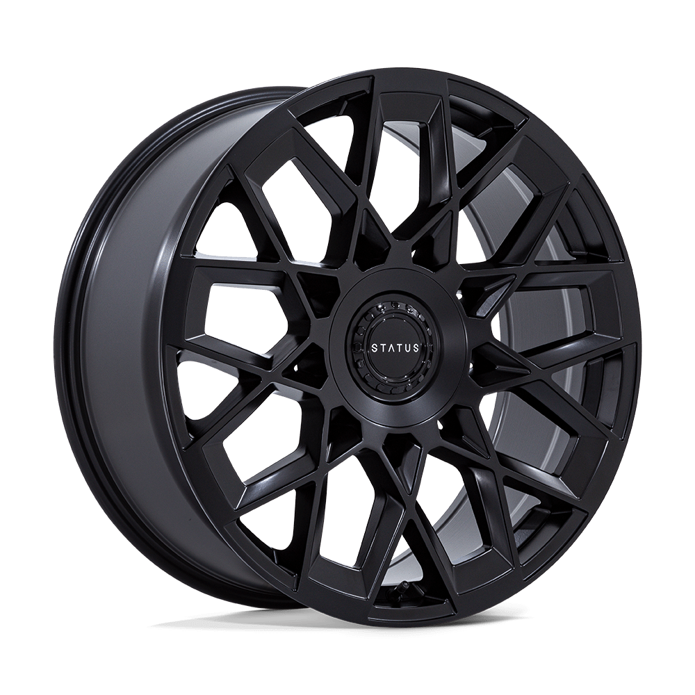 22x9.5 Status ST005 Matrix Matte Black Wheel Blank (20mm)