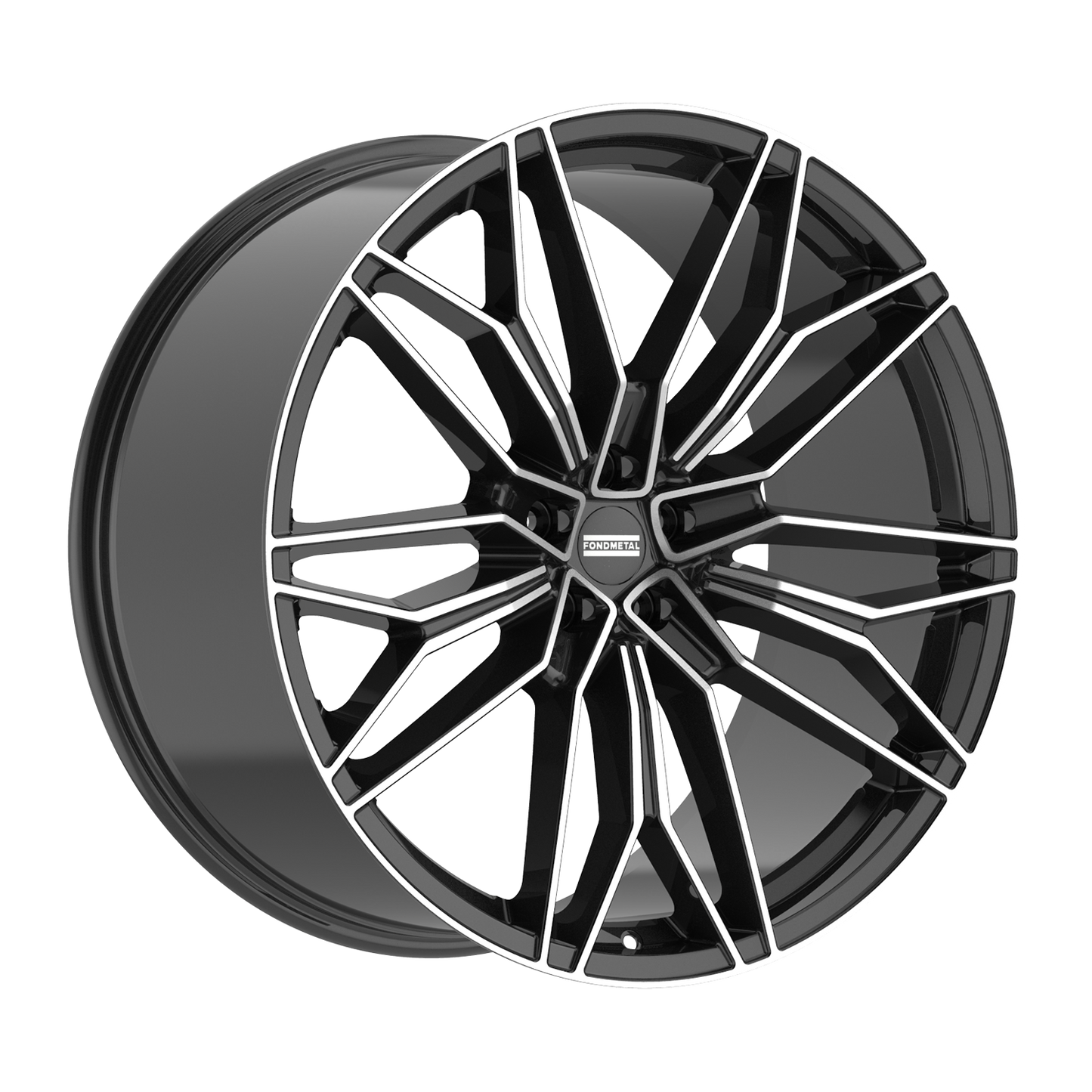 23x11.5 Fondmetal STC-23 Gloss Black Machined Wheel 5x130 (51mm)