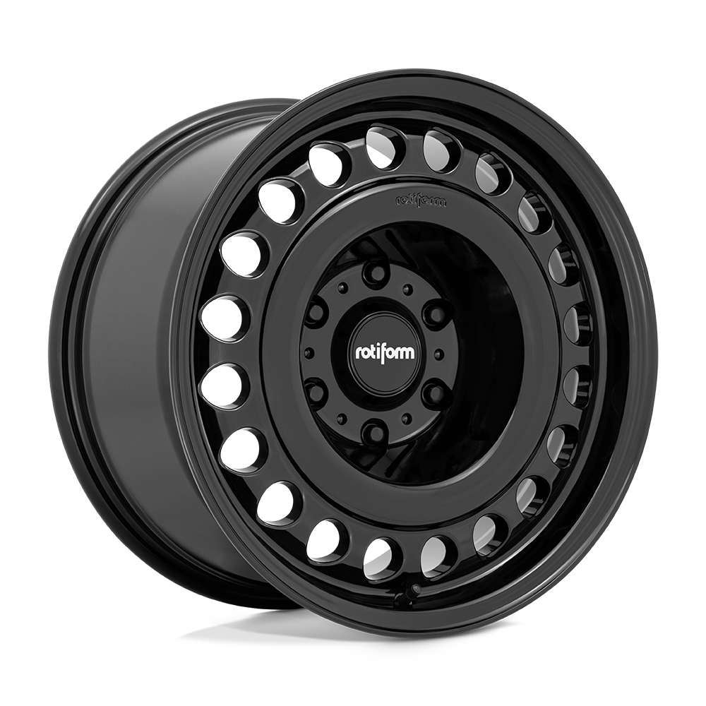 17x9 Rotiform R191 STL Gloss Black Wheel 5x5 (0mm)