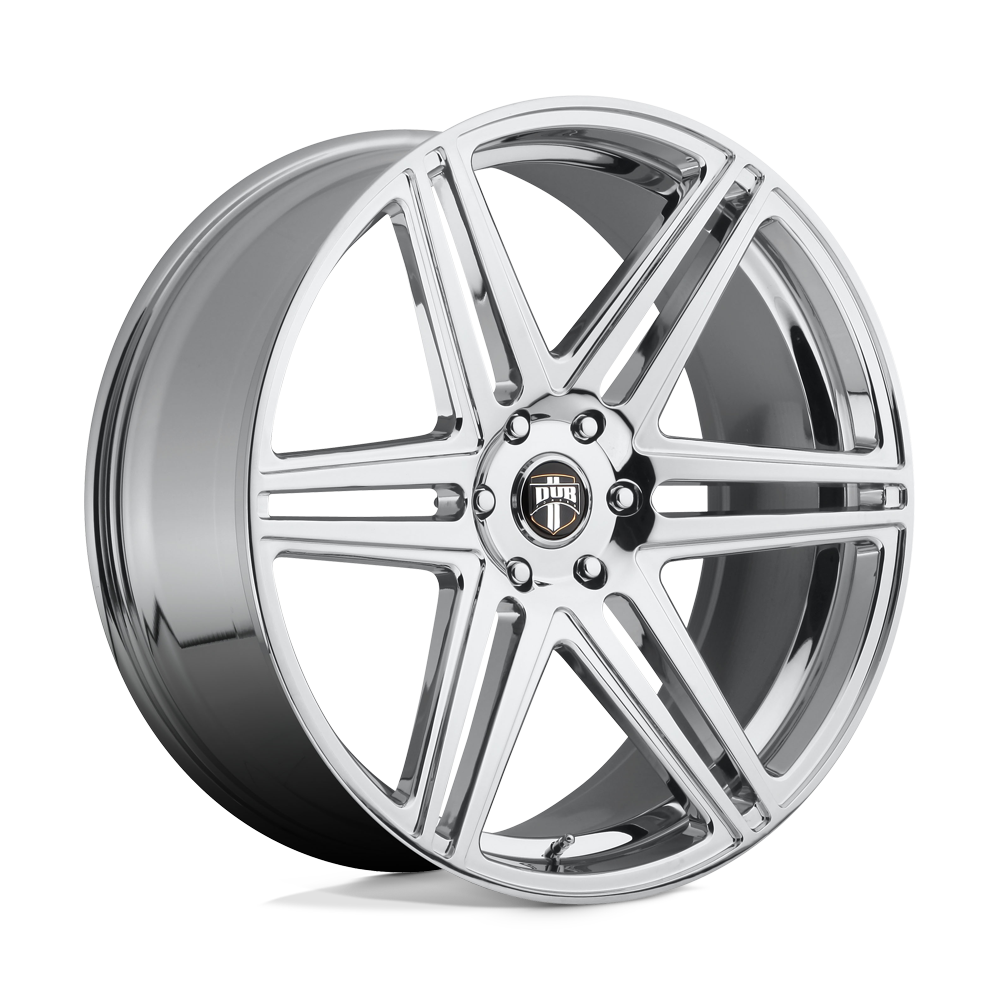 22x9.5 DUB S122 SKILLZ CHROME PLATED Wheel 6x5.5 (30mm)