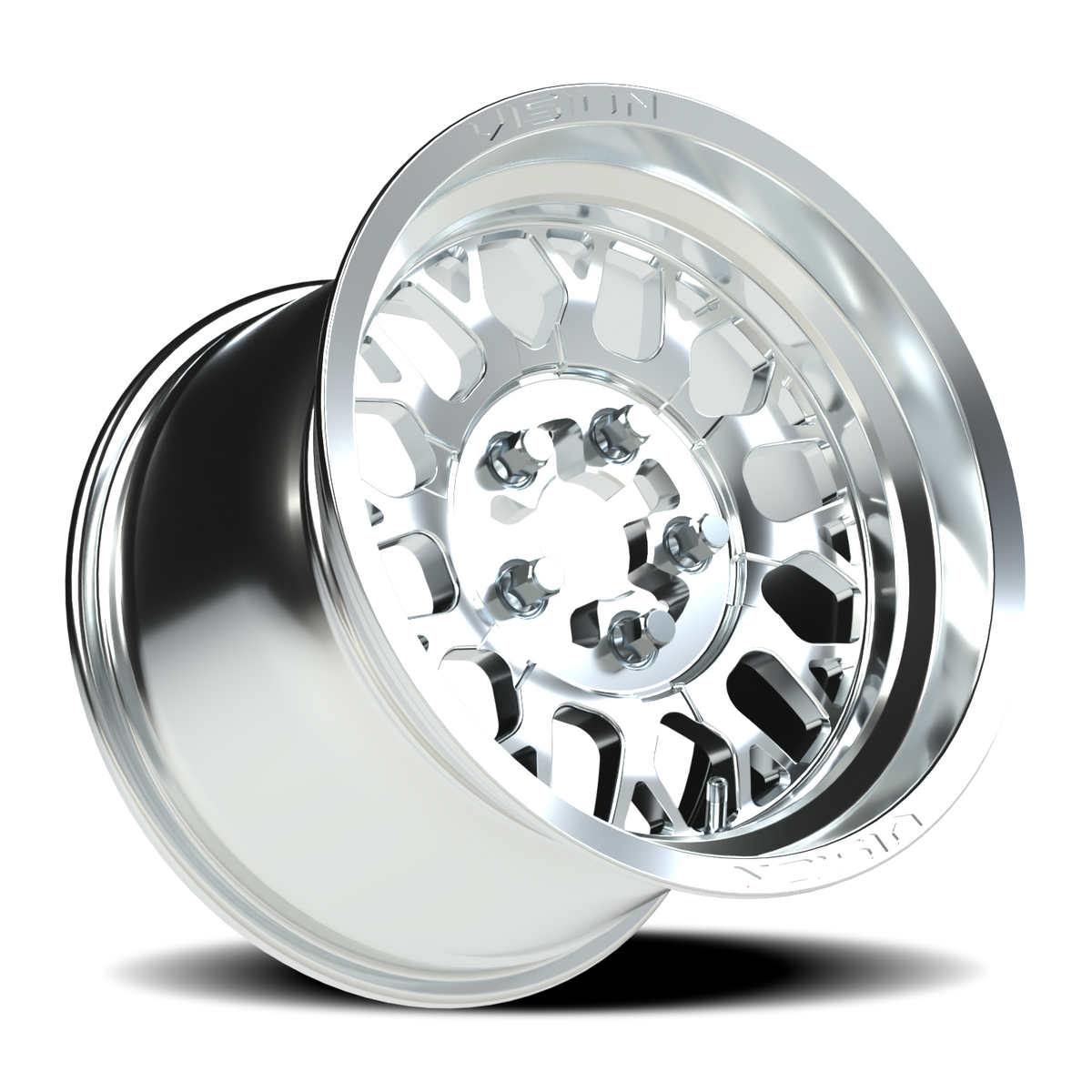 15x10 Vision ATV/UTV 346 Storm Polished Wheel 5x4.5 (25mm)