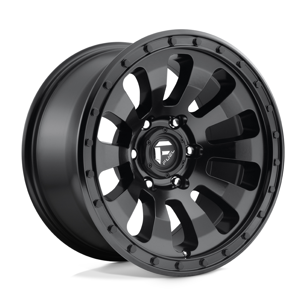 17x9 Fuel D630 TACTIC MATTE BLACK Wheel 5x5 (-12mm)