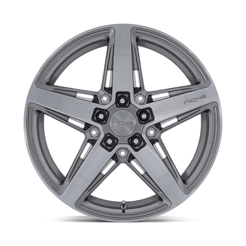 18x8 Niche M270 Teramo Anthracite Brushed Face Tint Clear Wheel 5x4.25 (40mm)