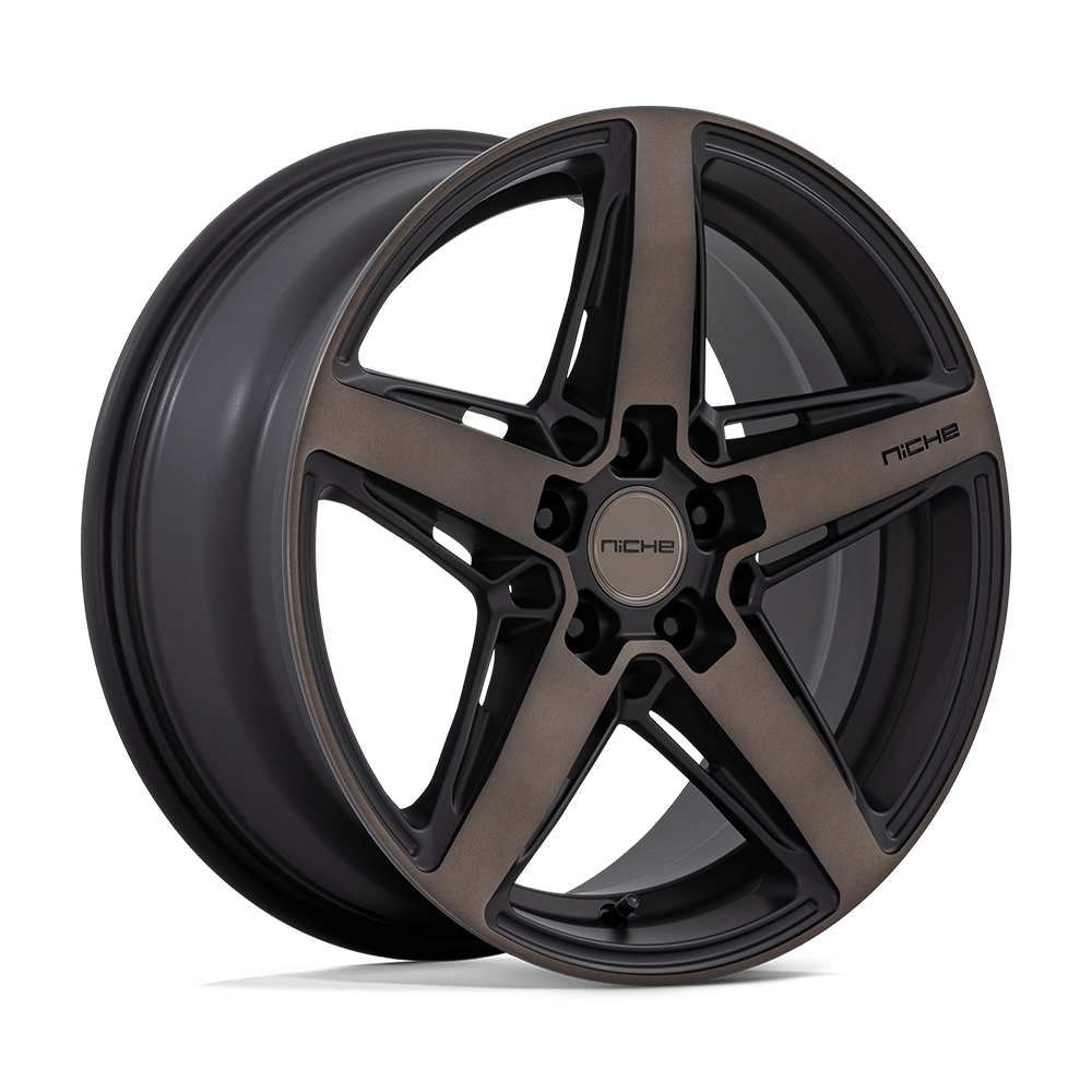 18x8 Niche M271 Teramo Matte Black With Double Dark Tint Face Wheel 5x4.5 (30mm)