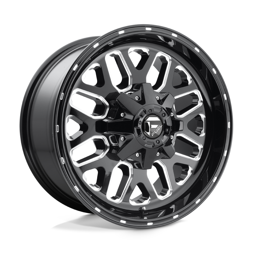 18x9 Fuel D588 Titan Gloss Black & Milled Wheel 6x135/6x5.5 (1mm)