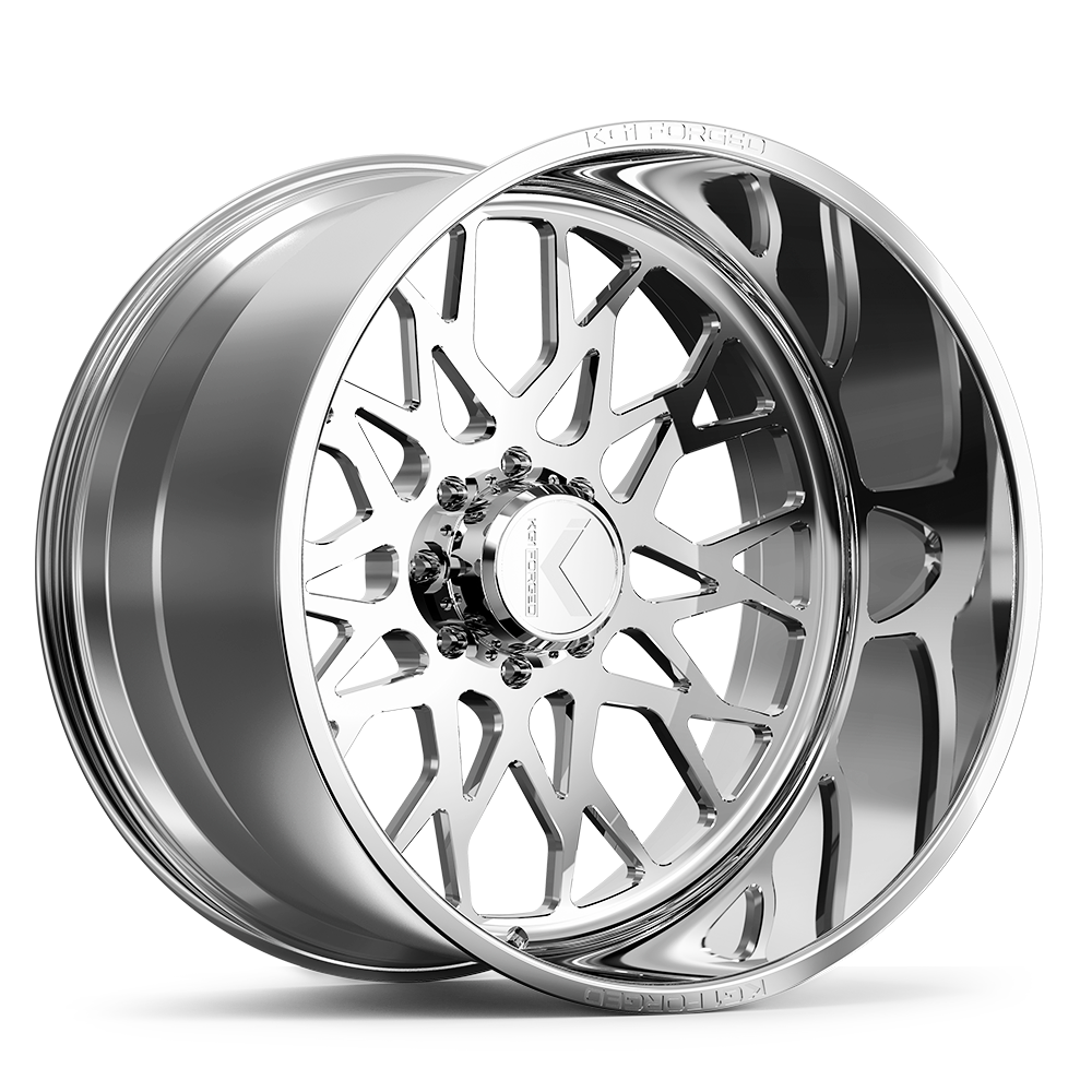 22x12 KG1 Forged KF019 Torture Polished Milled Wheel 8x170 (-44mm)
