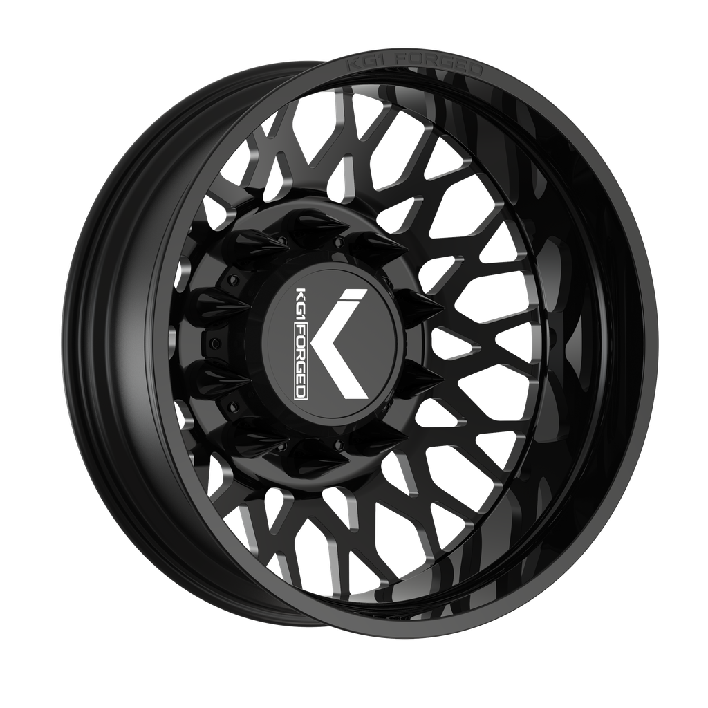 22x8.25 KG1 Forged KD019 Torture-D Black DUALLY REAR Wheel 10x285 (145mm)