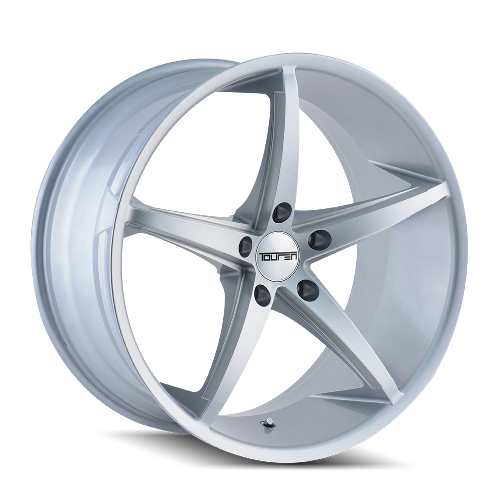 18x8 Touren TR70 Silver/Milled Spokes Wheel 5x120 (20mm)