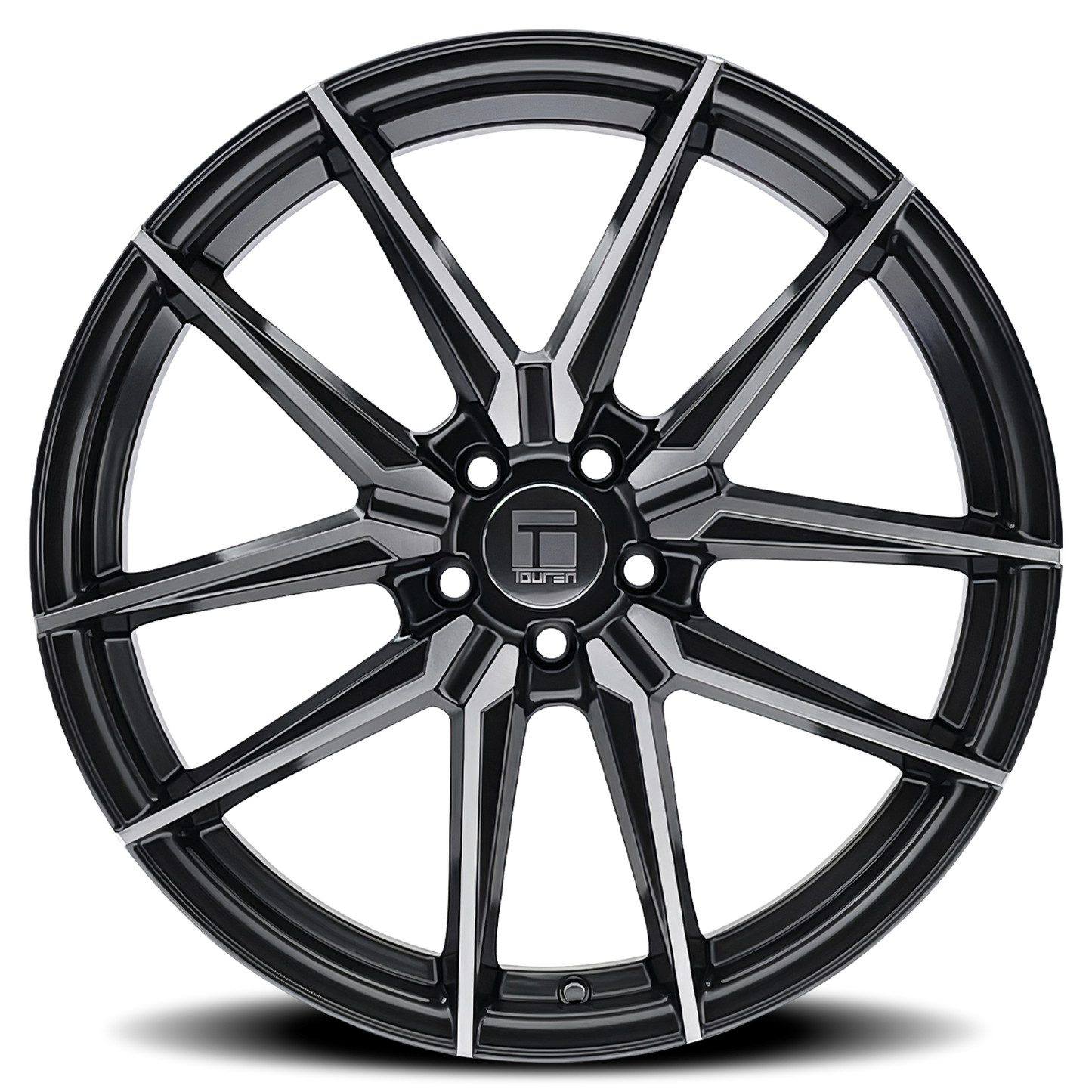 19x8.5 Touren TR94 Brushed W/ Dark Graphite Window Wheel 5x4.5 (35mm)