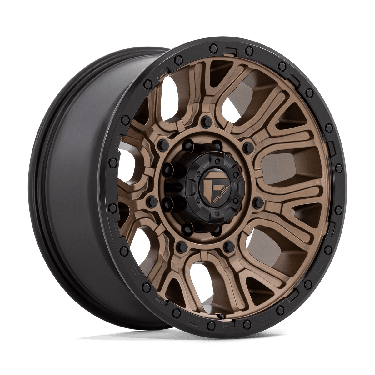 20x9 Fuel D826 Traction Matte Bronze With Black Ring Wheel 8x180 (1mm)