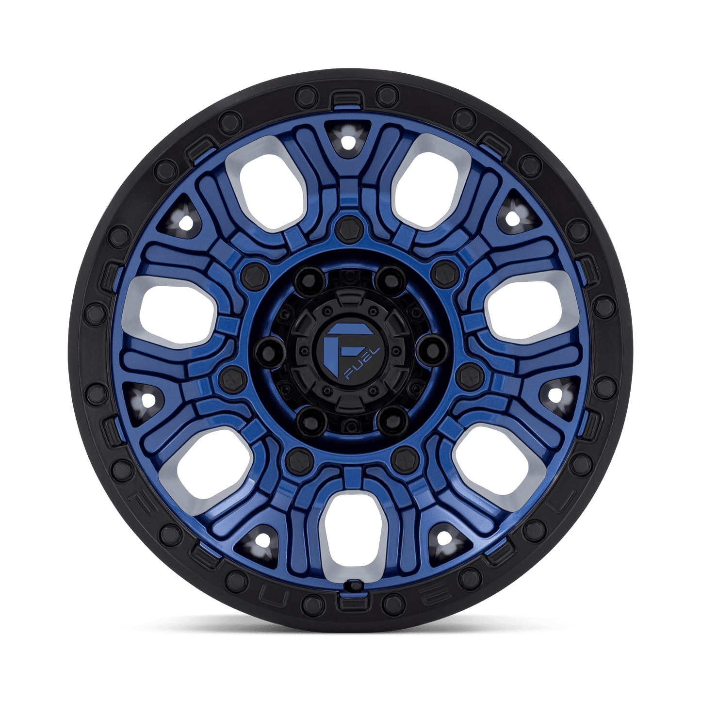 17x9 Fuel D827 Traction Dark Blue With Black Ring Wheel 6x5.5 (1mm)