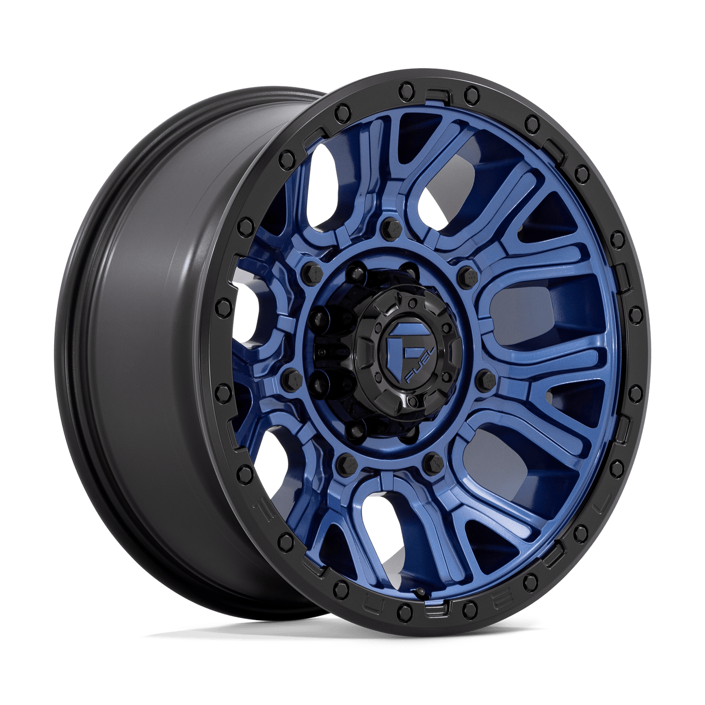 20x9 Fuel D827 Traction Dark Blue With Black Ring Wheel 8x170 (1mm)