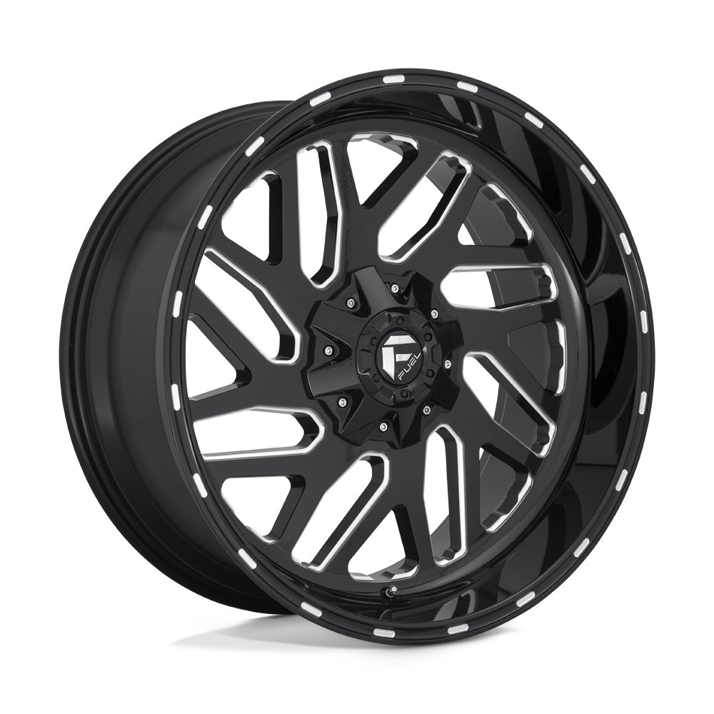 22x10 Fuel D581 Triton Black & Milled Wheel 6x135/6x5.5 (-19mm)