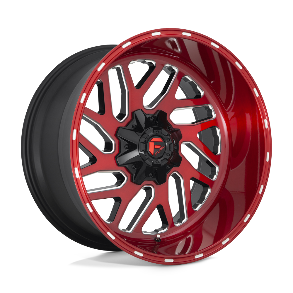 22x10 Fuel D691 TRITON CANDY RED MILLED Wheel 6x135/6x5.5 (-19mm)