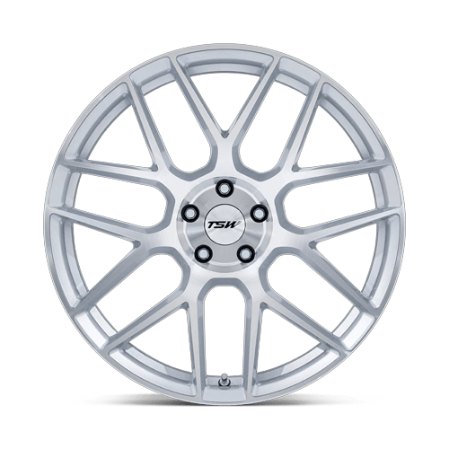 18x10.5 TSW TW002 Lasarthe Gloss Silver Machined Wheel 5x120 (25mm)