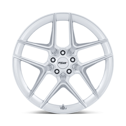 20x10.5 TSW TW008 Slipstream Glossy Silver W/ Machined Face Wheel 5x112 (38mm)