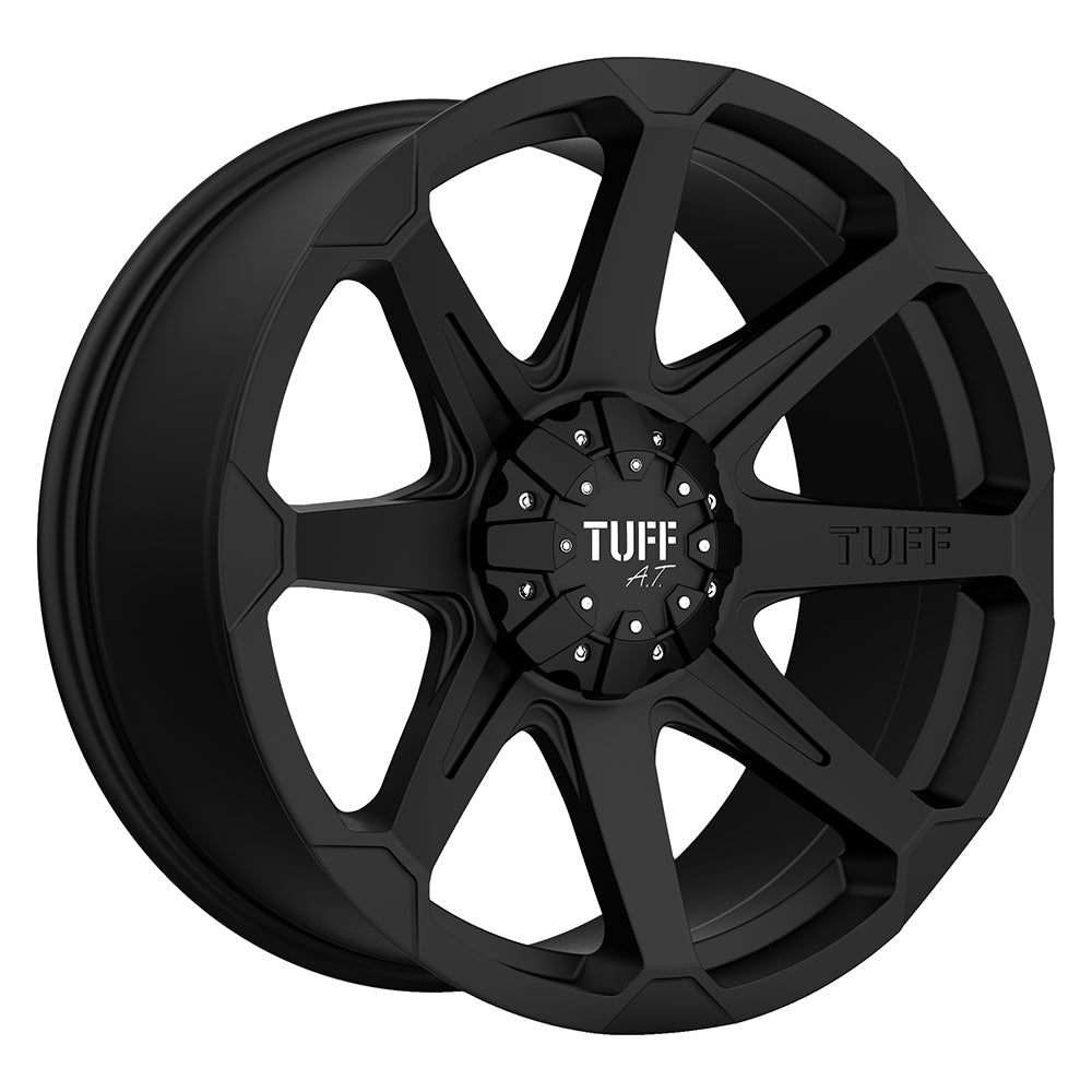 17x9 Tuff T05 SATIN BLACK Wheel 8X6.5 (10mm)