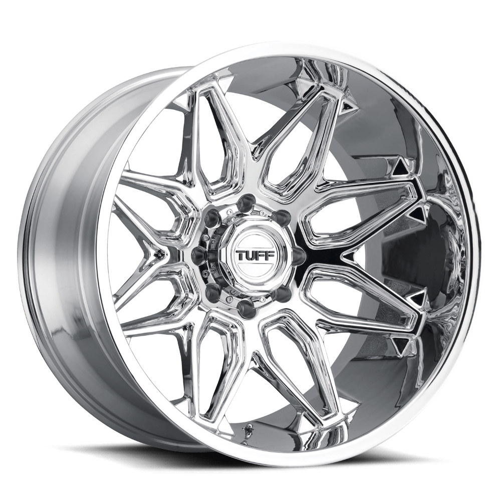 22x12 Tuff T3B CHROME Wheel 8X6.5 (-45mm)