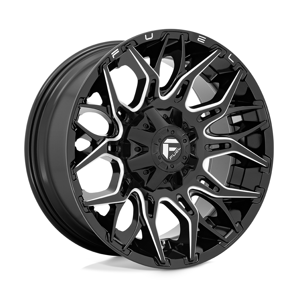 20x9 Fuel D769 TWITCH Glossy Black Milled Wheel 6x135/6x5.5 (1mm)