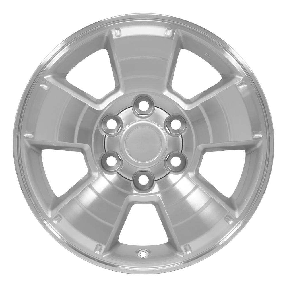 17x7.5 OE Wheels TY09 Silver Machined Wheel 6x5.5 (30mm)