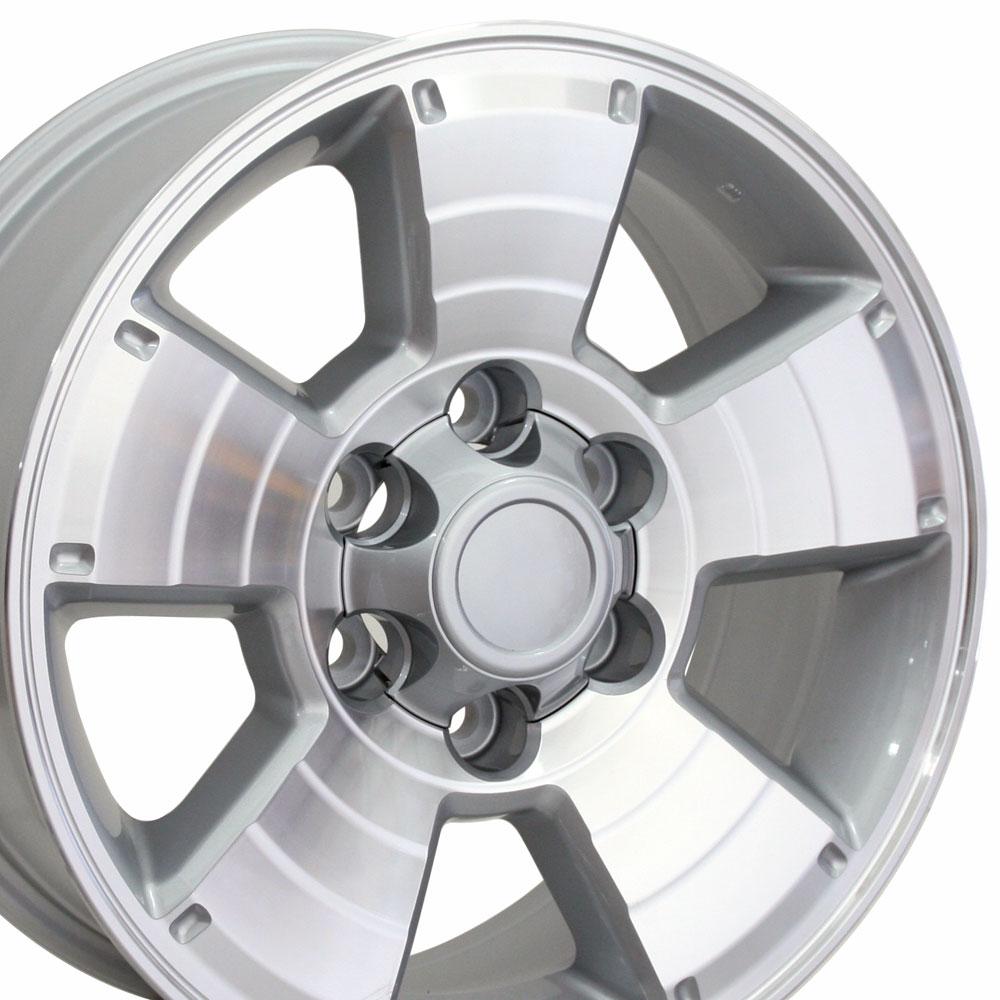 17x7.5 OE Wheels TY09 Silver Machined Wheel 6x5.5 (30mm)