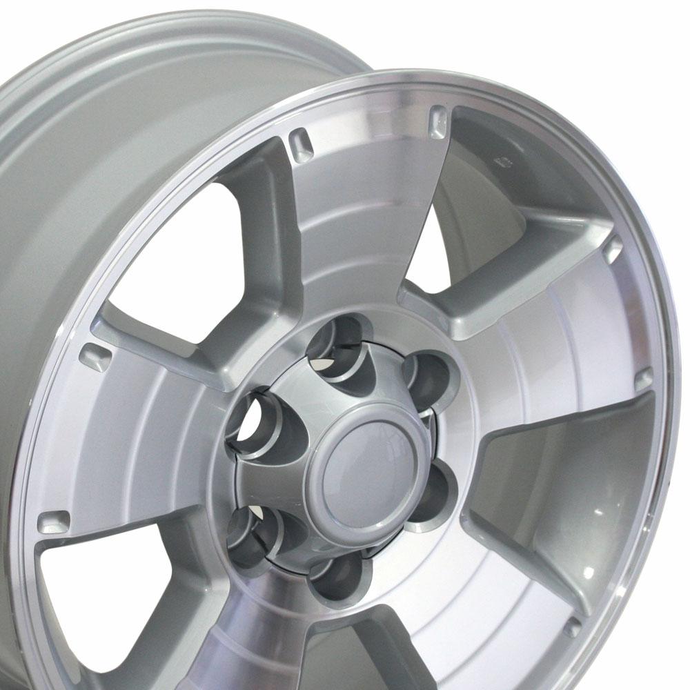 17x7.5 OE Wheels TY09 Silver Machined Wheel 6x5.5 (30mm)