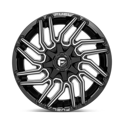 20x9 Fuel Off-Road D773 Typhoon Gloss Black Milled Wheel 6x4.5/6x5.5 (1mm)