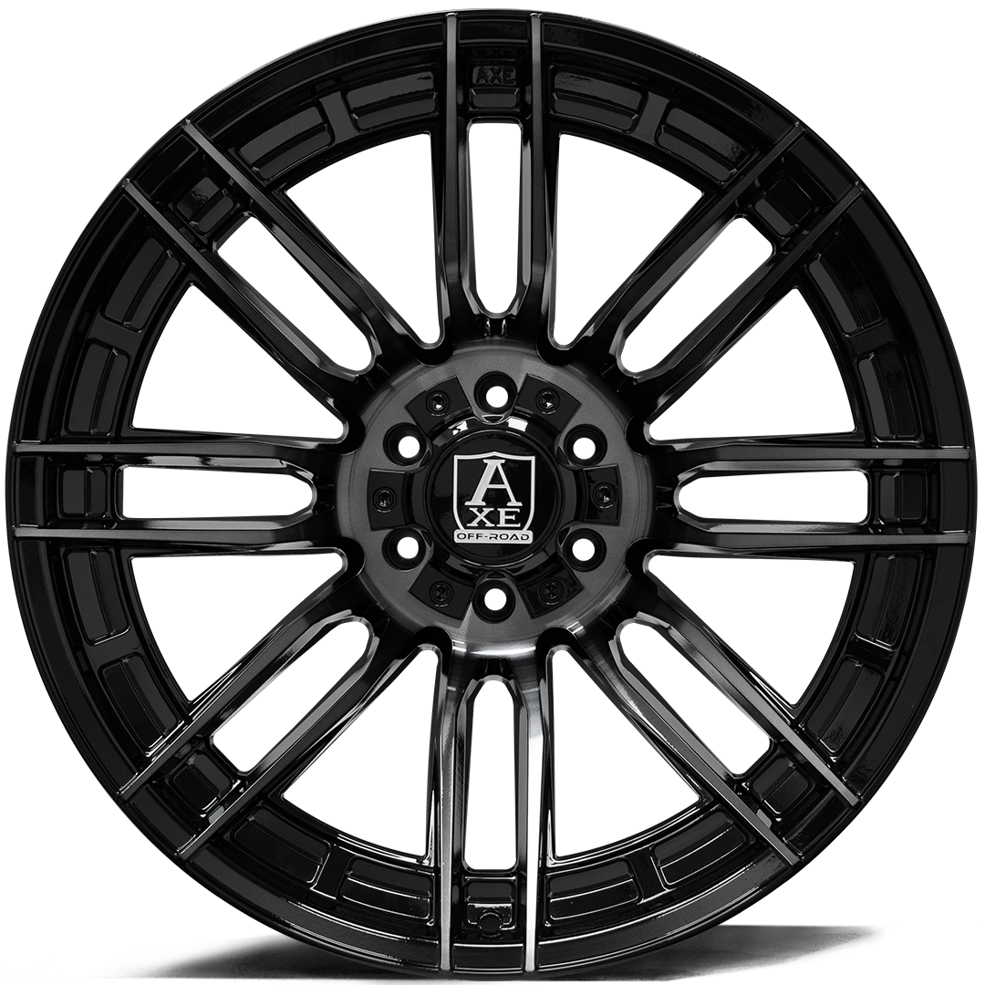 22x12 Axe Thanos Black Tinted Wheel 5x5/5x5.5 (-44mm)
