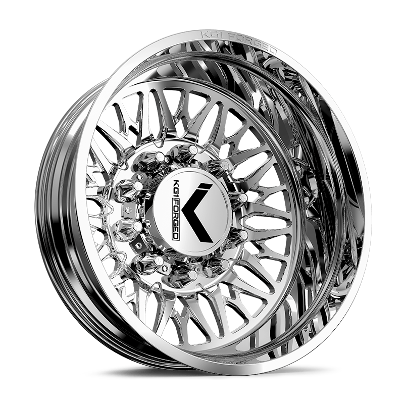 30x8.25 KG1 Forged KD014 Trident-D Polished DUALLY REAR Wheel 10x285 (145mm)