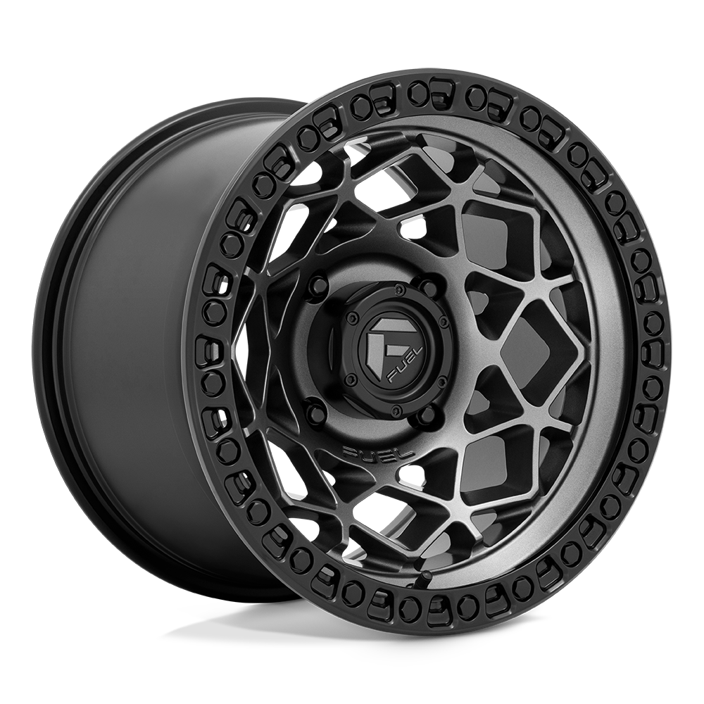 15x7 Fuel D784 Unit UTV Gunmetal W/ Matte Black Ring Wheel 4x156 (10mm)